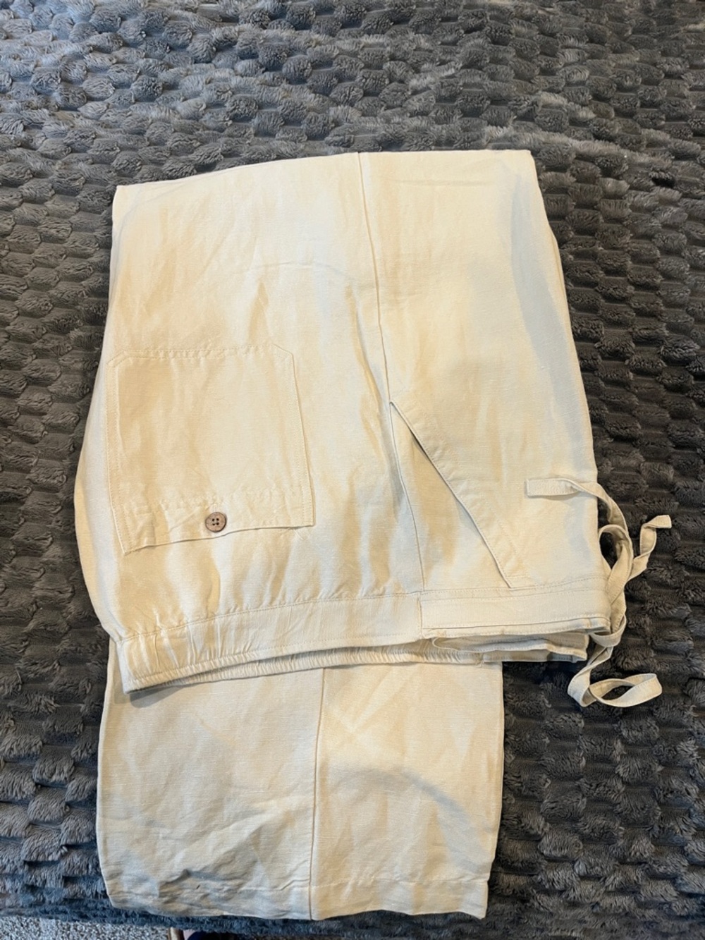 Men’s linen drawstring pants